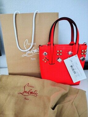 Low Price*Brand New* Christian Louboutin Mini Cabata Neon Orange